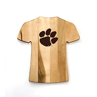 Baseball BBQ  Clemson Tigers Wood Jersey Cutting Board