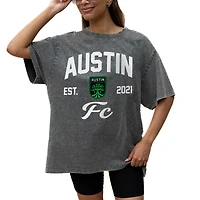 Women's Gameday Couture  Gray Austin FC Tackle Titan Oversized Snow Wash T-Shirt