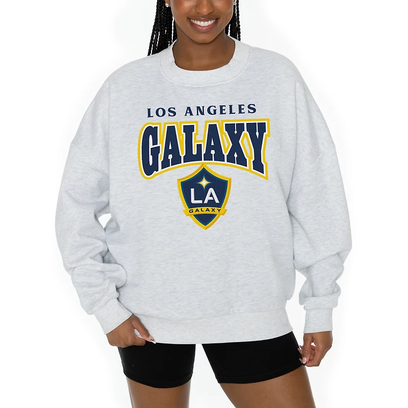 Women's Gameday Couture Ash LA Galaxy Pitch Pride Pullover Sweatshirt