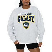 Women's Gameday Couture  Ash LA Galaxy Pitch Pride Pullover Sweatshirt