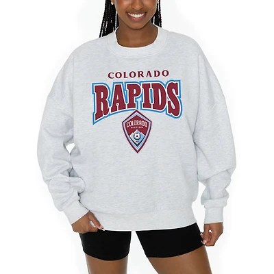 Women's Gameday Couture  Ash Colorado Rapids Pitch Pride Pullover Sweatshirt