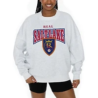 Women's Gameday Couture  Ash Real Salt Lake Pitch Pride Pullover Sweatshirt