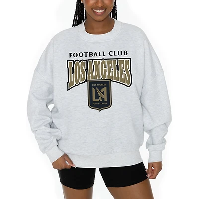 Women's Gameday Couture  Ash LAFC Pitch Pride Pullover Sweatshirt