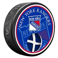 New York Rangers NHL Game Used Net and Puck