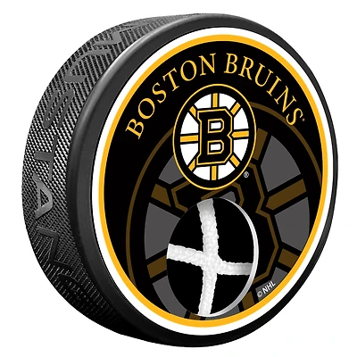 Boston Bruins NHL Game Used Net and Puck
