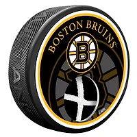 Boston Bruins NHL Game Used Net and Puck
