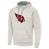 Men's Antigua Cream Arizona Cardinals Victory Raglan Pullover Hoodie