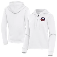 Women's Antigua New York Islanders Contemporary Quarter-Zip Hoodie