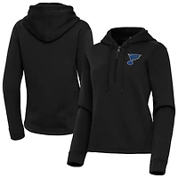 Women's Antigua St. Louis Blues Contemporary Quarter-Zip Hoodie