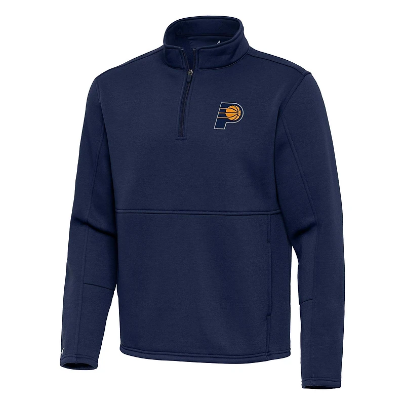 Men's Antigua Navy Indiana Pacers Twist Quarter-Zip Pullover Top
