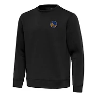 Men's Antigua  Black Golden State Warriors Relevant Pullover Sweatshirt