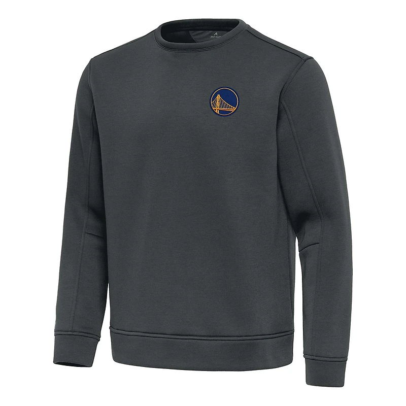 Men's Antigua Pewter Golden State Warriors Relevant Pullover Sweatshirt