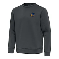 Men's Antigua  Pewter Golden State Warriors Relevant Pullover Sweatshirt
