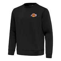 Men's Antigua  Black Los Angeles Lakers Relevant Pullover Sweatshirt