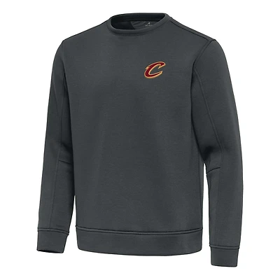 Men's Antigua  Pewter Cleveland Cavaliers Relevant Pullover Sweatshirt