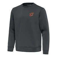 Men's Antigua  Pewter Cleveland Cavaliers Relevant Pullover Sweatshirt