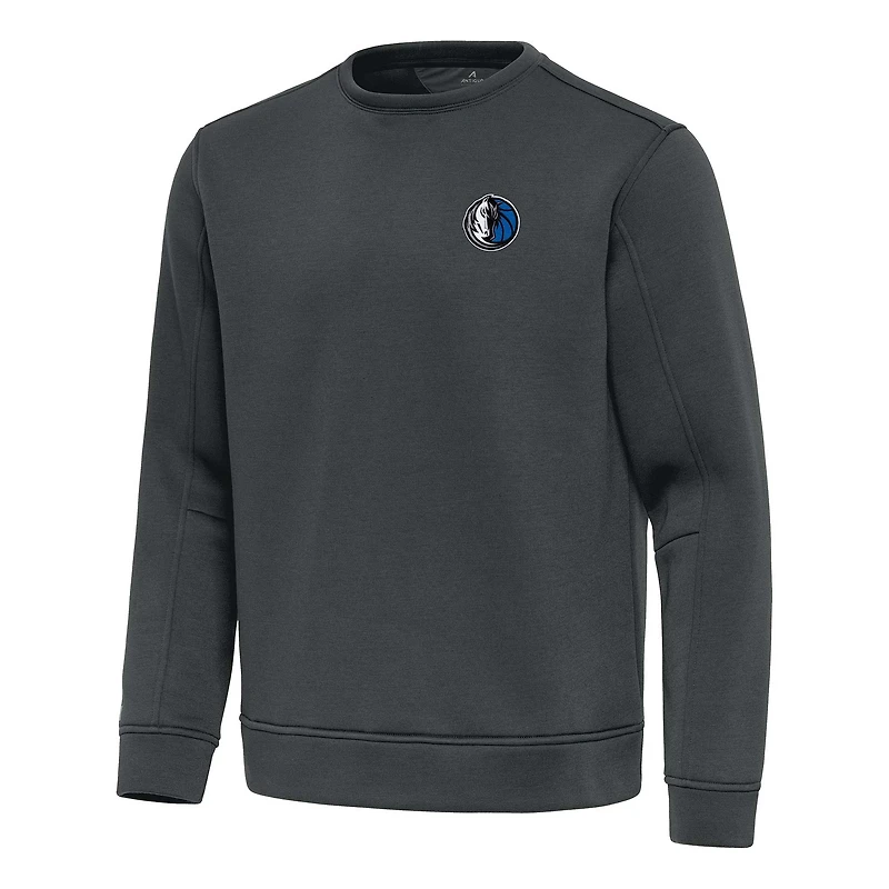 Men's Antigua Pewter Dallas Mavericks Relevant Pullover Sweatshirt