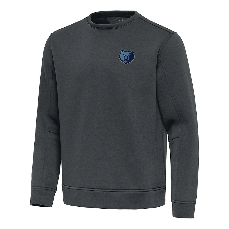 Men's Antigua Pewter Memphis Grizzlies Relevant Pullover Sweatshirt