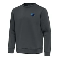Men's Antigua  Pewter Memphis Grizzlies Relevant Pullover Sweatshirt