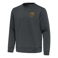 Men's Antigua  Pewter Denver Nuggets Relevant Pullover Sweatshirt