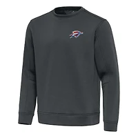 Men's Antigua  Pewter Oklahoma City Thunder Relevant Pullover Sweatshirt