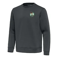Men's Antigua  Pewter Boston Celtics Relevant Pullover Sweatshirt