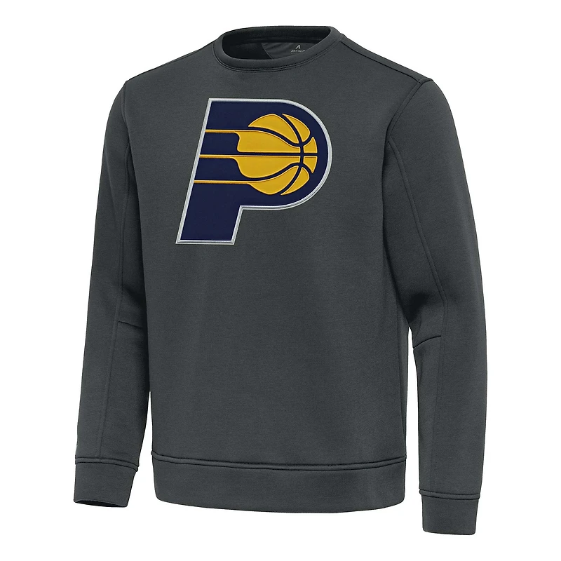 Men's Antigua  Pewter Indiana Pacers Relevant Pullover Sweatshirt
