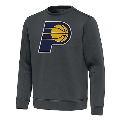 Men's Antigua Pewter Indiana Pacers Relevant Pullover Sweatshirt