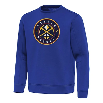 Men's Antigua  Blue Denver Nuggets Relevant Pullover Sweatshirt