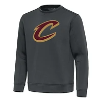 Men's Antigua  Pewter Cleveland Cavaliers Relevant Pullover Sweatshirt