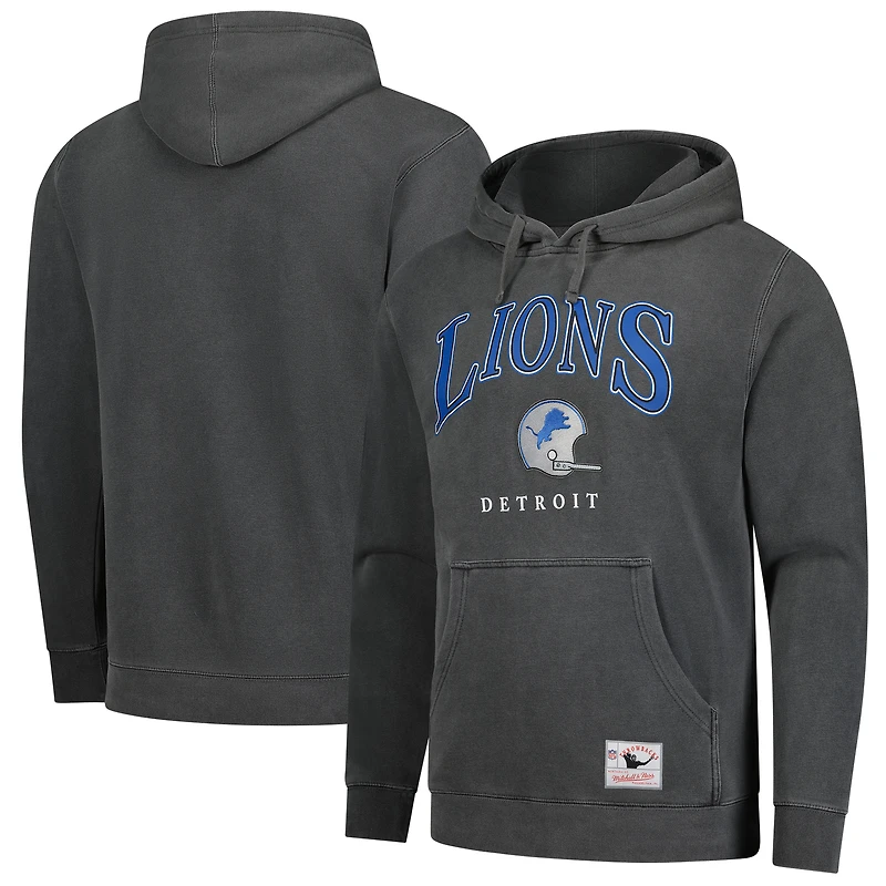 Mitchell & Ness Gray Detroit Lions Slot Pullover Hoodie