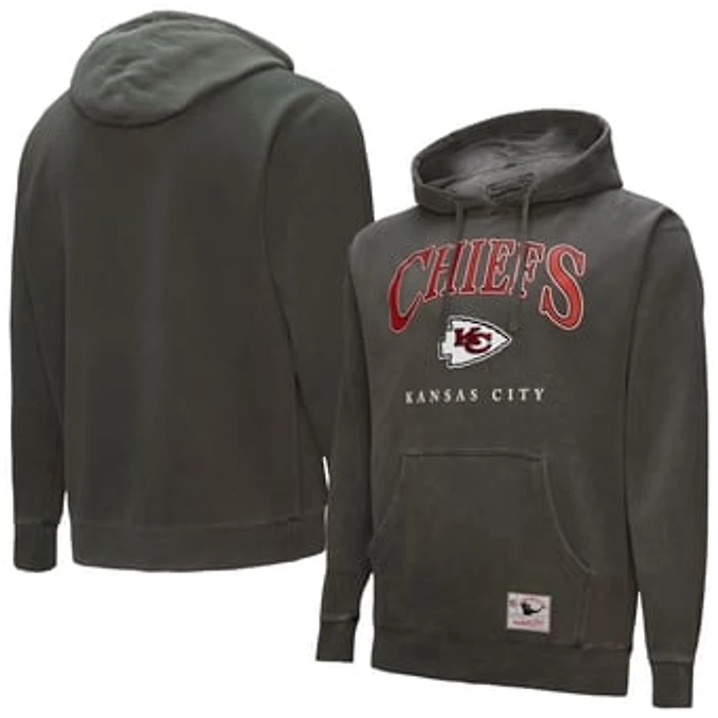 Mitchell & Ness Gray Kansas City Chiefs Pullover Hoodie