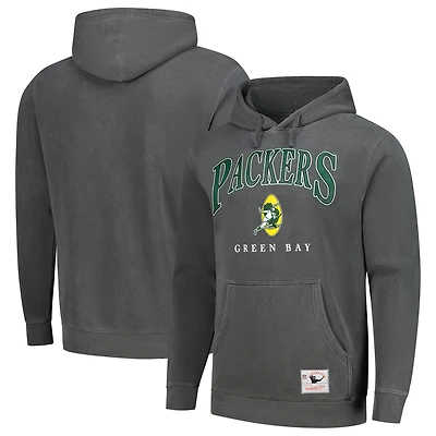  Mitchell & Ness  Gray Green Bay Packers Slot Pullover Hoodie