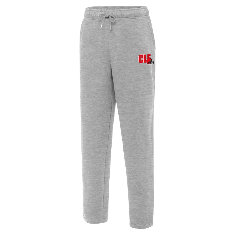 Men's Antigua  Heather Gray Cleveland Browns Victory Sweatpants
