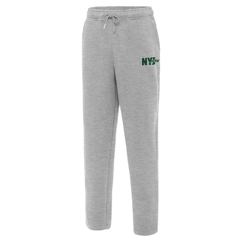 Men's Antigua  Heather Gray New York Jets Victory Sweatpants