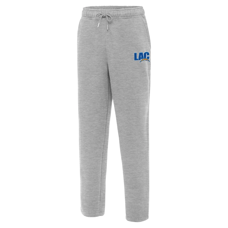 Men's Antigua  Heather Gray Los Angeles Chargers Victory Sweatpants