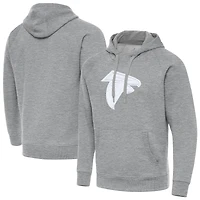 Men's Antigua Heather Gray Atlanta Falcons Victory Pullover Hoodie