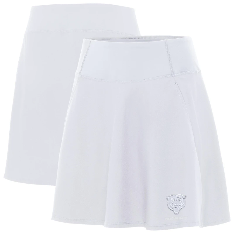 Women's Antigua White Chicago Bears Chip Skort