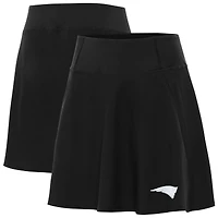 Women's Antigua Black New England Patriots Chip Skort