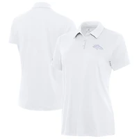 Women's Antigua  White Denver Broncos Reprocess Polo