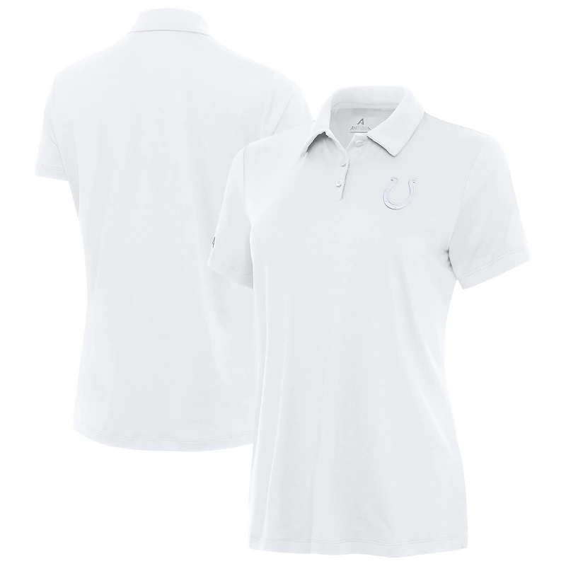 Women's Antigua White Indianapolis Colts Reprocess Polo