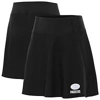 Women's Antigua  Black Green Bay Packers Chip Skort