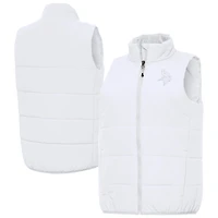 Women's Antigua  White Minnesota Vikings Experience Full-Zip Vest
