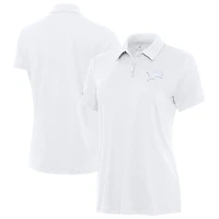 Women's Antigua  White Detroit Lions Reprocess Polo