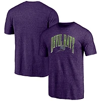 Men's Purple Tampa Bay Rays Cooperstown Collection Line Corps Tri-Blend T-Shirt