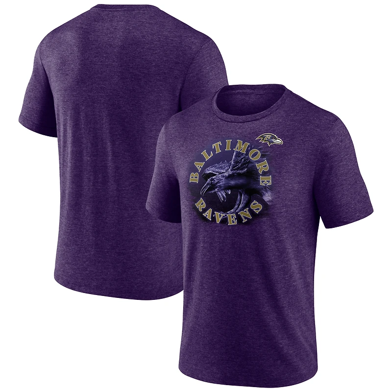 Men's Purple Baltimore Ravens Sporting Chance Tri-Blend T-Shirt