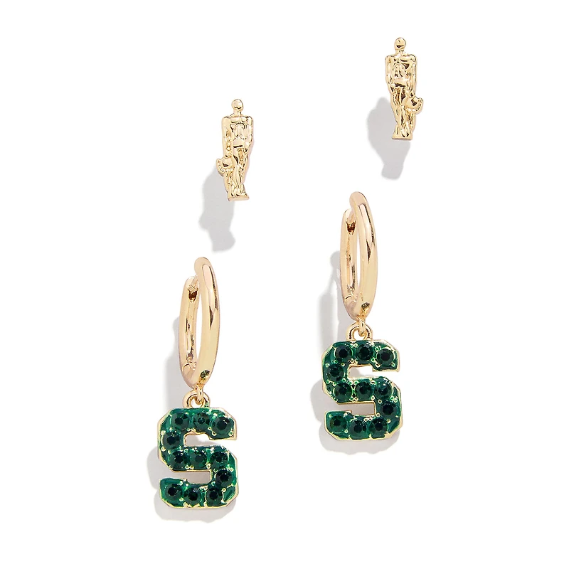 BaubleBar Michigan State Spartans Earring Set