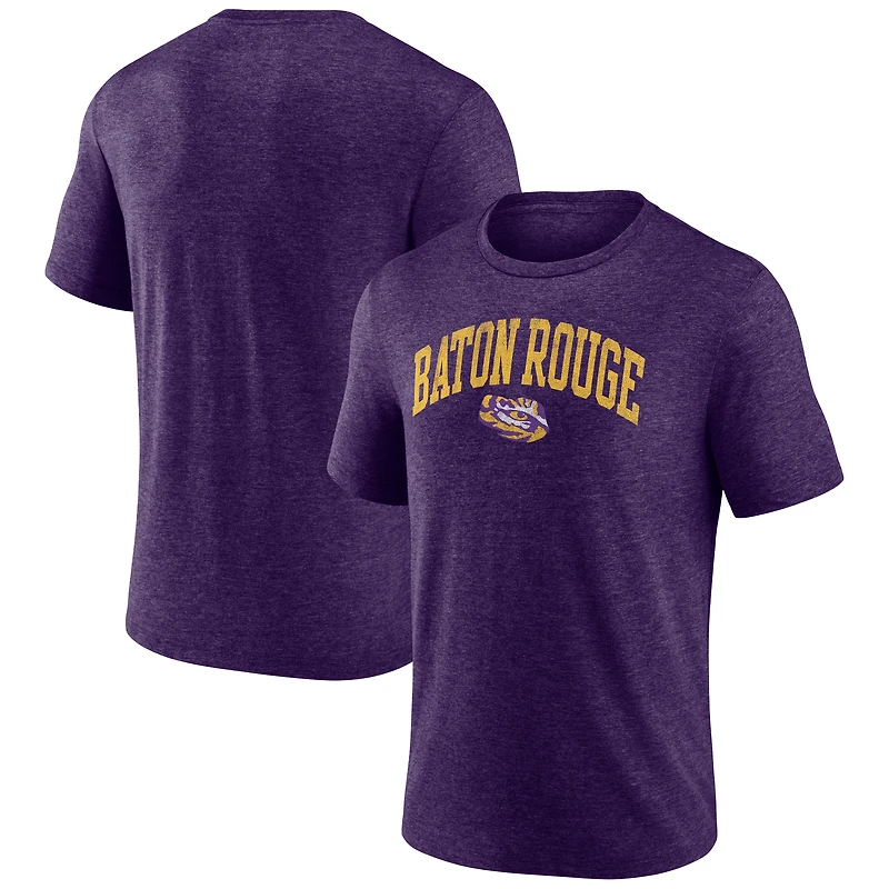 Men's Purple LSU Tigers Arched City Tri-Blend T-Shirt