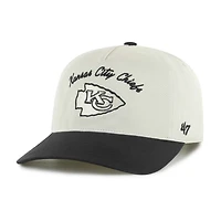 Men's '47 Cream/Black Kansas City Chiefs Safe Bet Stable Hitch Adjustable Hat