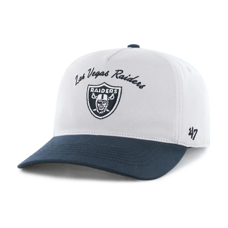 Men's '47 Cream/Black Las Vegas Raiders Safe Bet Stable Hitch Adjustable Hat